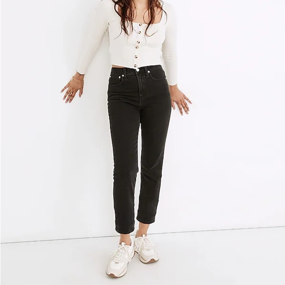 Madewell Women’s High-Rise Classic Straight Jeans Black Size 25